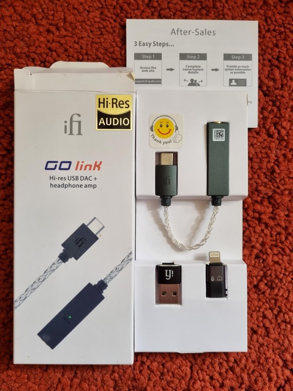 iFi Audio GO link, Hi-Res USB DAC & Headphone Amp, Black, Immaculate Condition