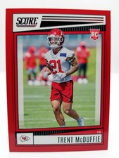 2022 Panini Score Trent McDuffie #328 RC Rookie Red Kansas City Chiefs 