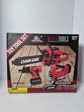 Kids Tool Set 15 PCS Electronic Chainsaw Drill Saw Real Sounds Pretend Play Gift