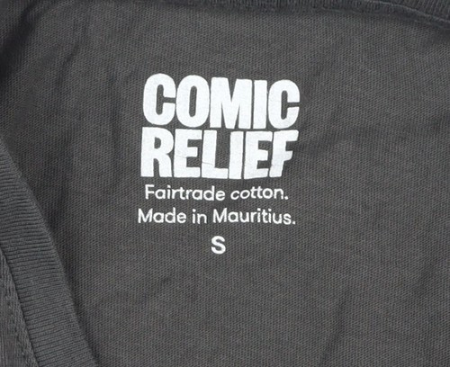 Camiseta Comic Relief Unisex, Negra, S, 100% Algodón - Imagen 3 de 12