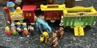 Vintage  Fisher Price Little People Circus Train Animals & Little People Lot