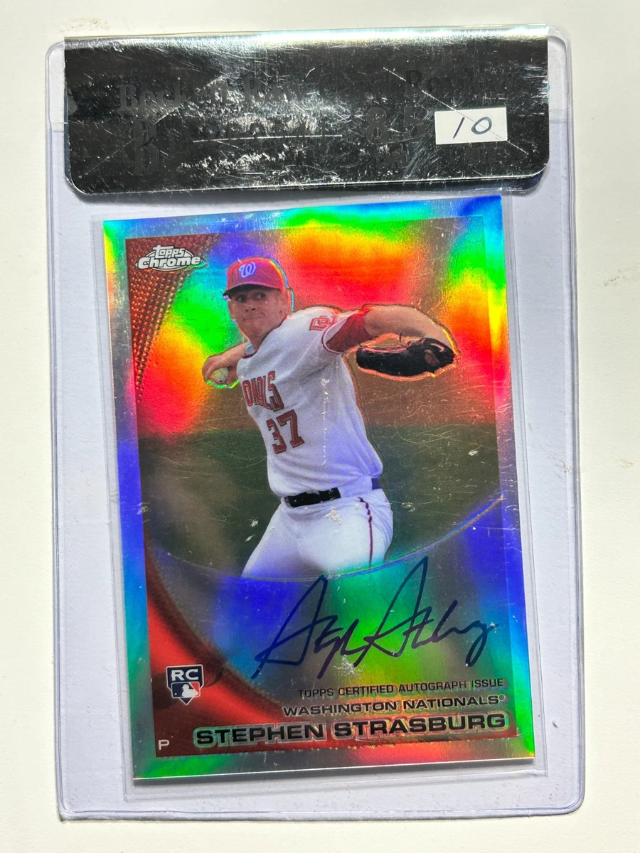 Stephen Strasburg Autographed Baseball Sports Trading Cards for 