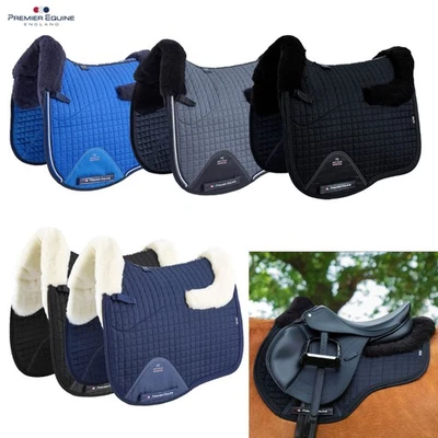 Premier Equine Schabracke CLOSE CONTACT Baumwolle mit Wolle im Sattelbereich