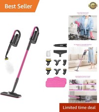 14-in-1 Steam Mop with Detachable Handheld St...