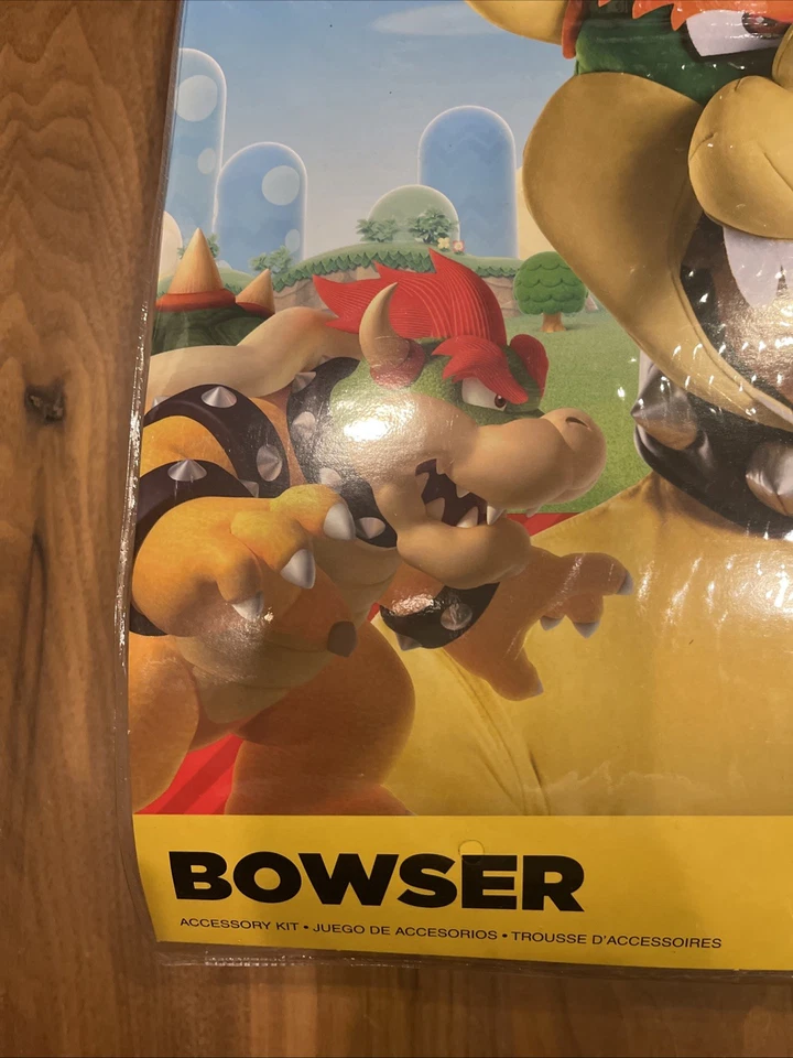 Nintendo Super Mario Bros King Koopa Bowser Shell Sombrero Disfraz SOLO TOCADO NUEVO Foto 4 de 4