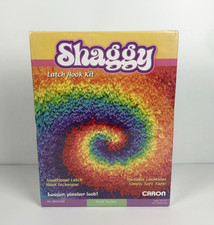 Caron Shaggy Latch Hook Kit - Tie Dye - 12" x 12"