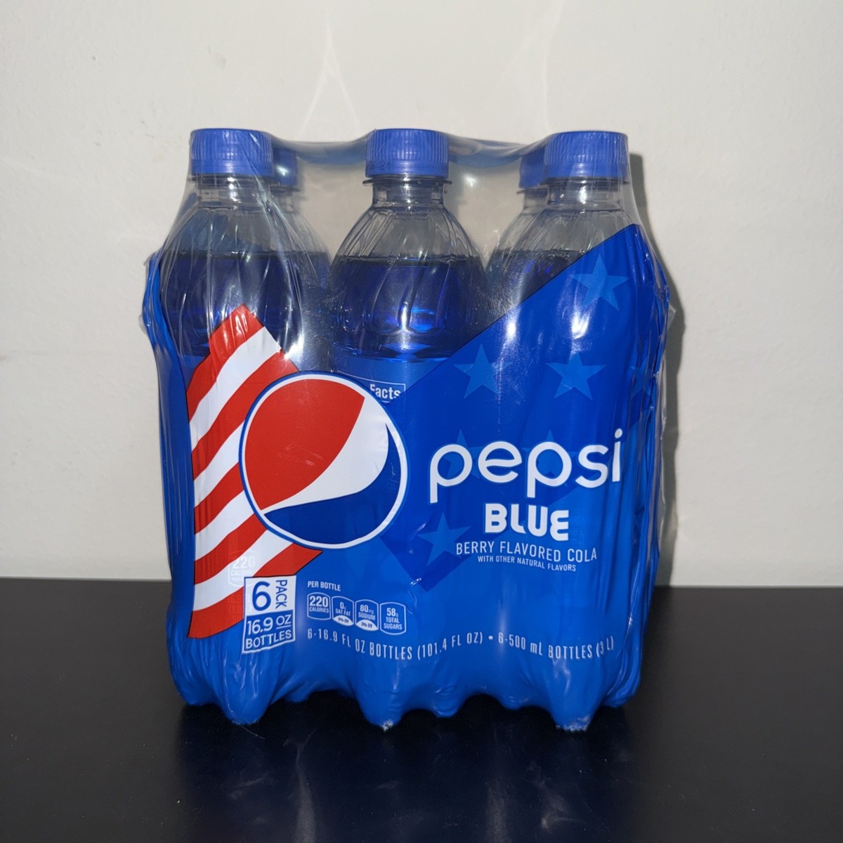 Pepsi Blue 2021 Discontinued Soda 20oz. Bottle 6-Pack SEALED