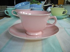 Vintage TS&T Lu-Ray Pastels PINK Teacup + Saucer ~