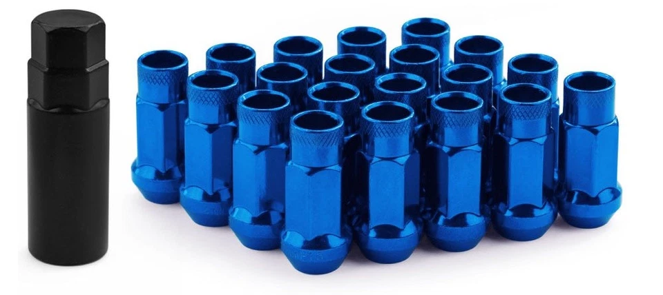 MUTEKI SR48 Azul 48MM 12X1.5 EXTREMIDADE ABERTA 20 PEÇAS CONJUNTO DE PORCAS DE RODA BOLOTA - Imagem 3 de 4