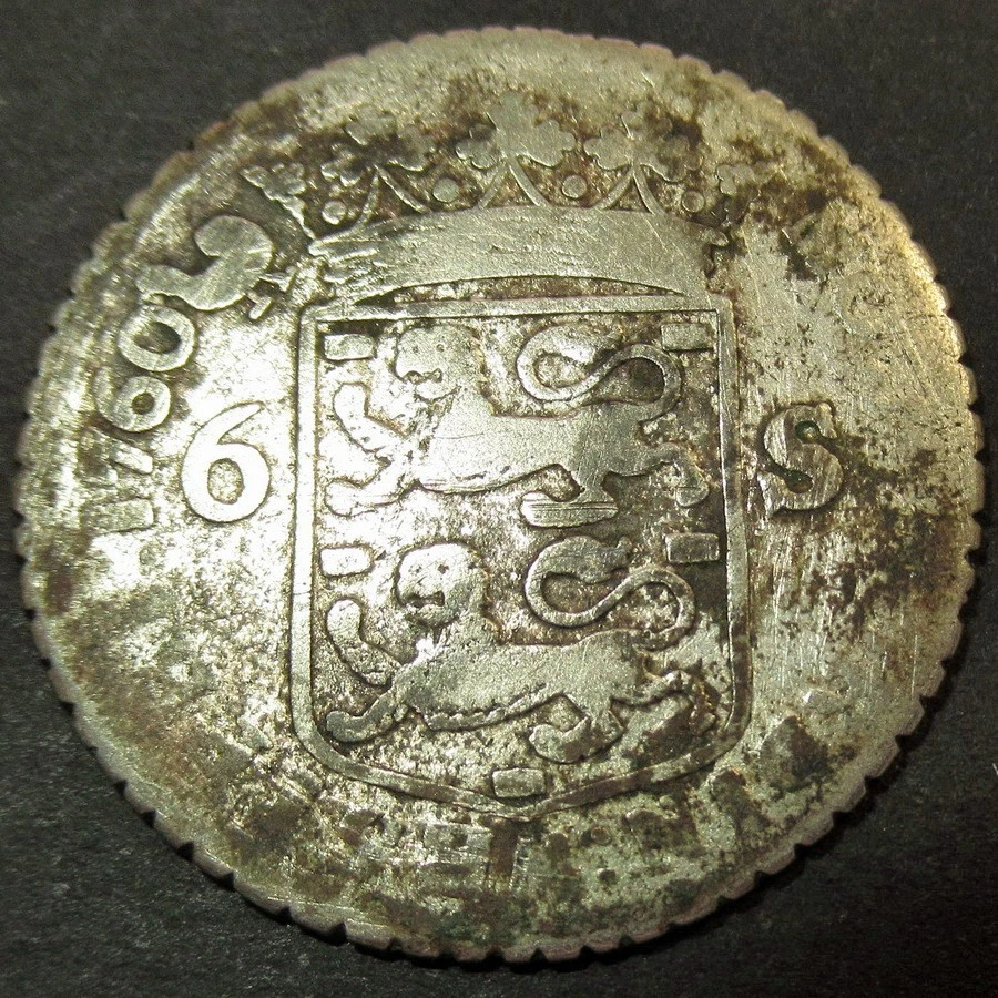 Certificado Autenticidad Plata 1760 Colonial Barco Nueva York Chelín 3 Mástiles WF Foto 2 de 3