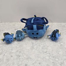 Disney Store Finding Dory Tsum Tsum Plush Set Small Tote Bag With 3 Minis
