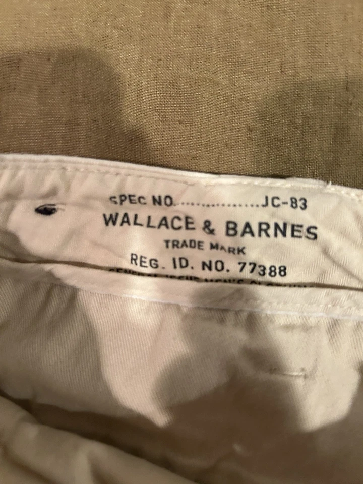 Wallace & Barnes x J.Crew Selvedge Officers Chino Pants Mens Off White - Image 4 of 4