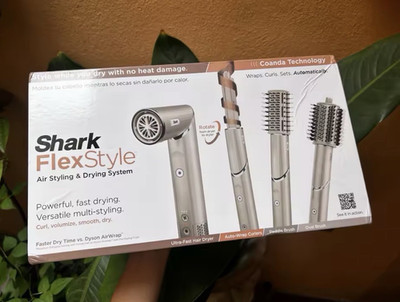 Shark FlexStyle Brush Dryer Air Styling & Drying System, Coanda Tech, Silver