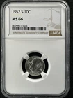 1952-S  10C Roosevelt Dime NGC MS66    8699811-025