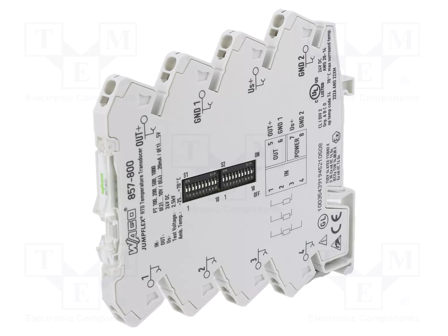 Wago 857-800 Convertitore Di Temperatura Configurabile Per Sensori Pt E Resistenze 857-800 - Immagine 3