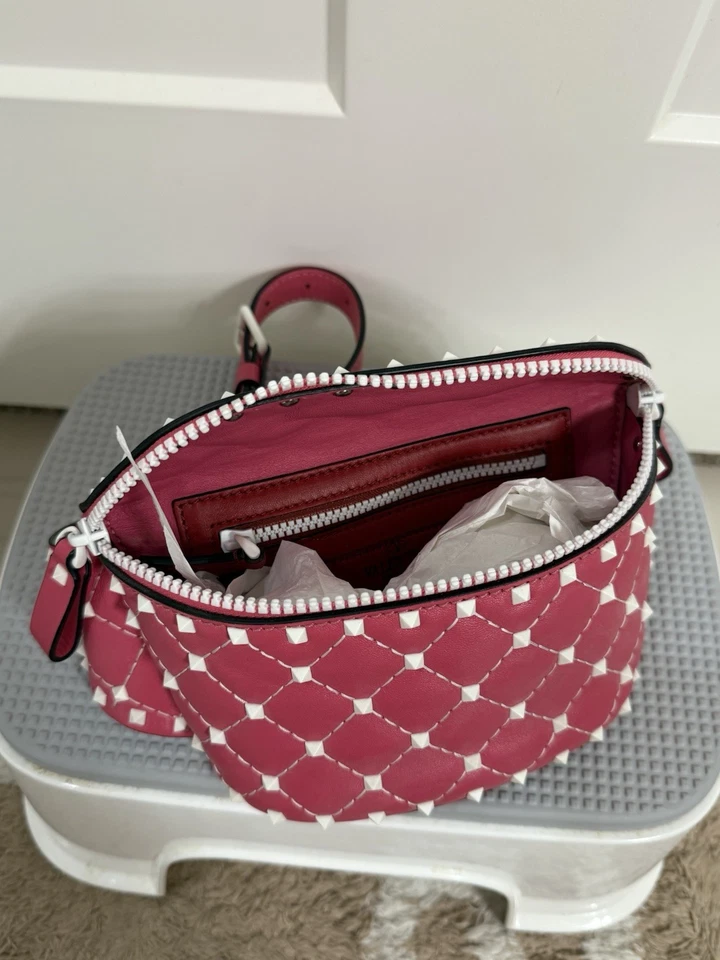 Bolso Cinturón Valentino Rockstud Azul Denim Foto 2 de 3