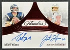 DREW BREES JUSTIN HERBERT 2025 PANINI FLAWLESS DUAL AUTO RUBY 3/15 CHARGERS