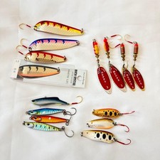 Popular lure set, spoons, spinners, vibes, etc. Various mixes, 15 items