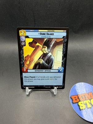 Star Wars Unlimited RUNE HAAKO 031/257