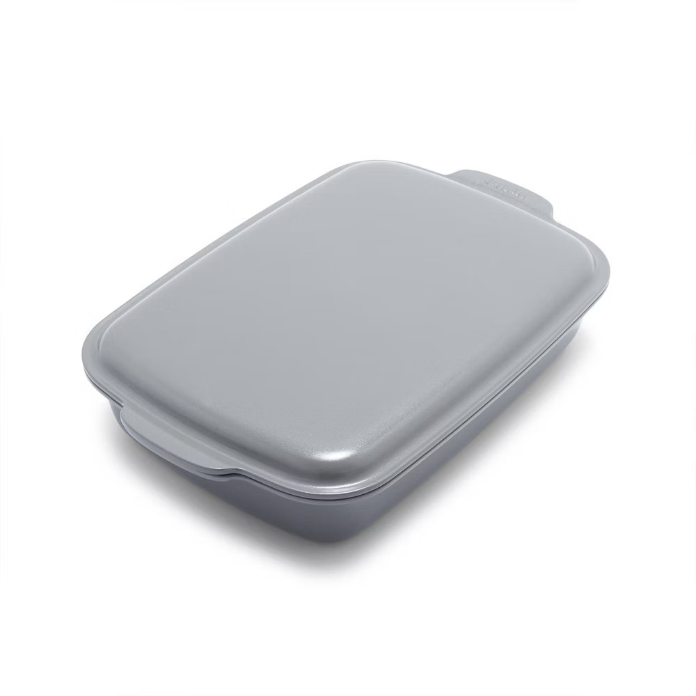 GreenPan Premiere Ovenware Ceramic Nonstick Rectangular Pan 13x9 with Lid Gray 13490₽