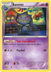 Banette 31/108 Reverse Holo - XY Roaring Skies
