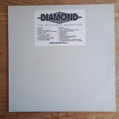 Diamond & The Psychotic Neurotics - Stunts, Blunts, & HipHop LP UK-1993 VG++/VG+