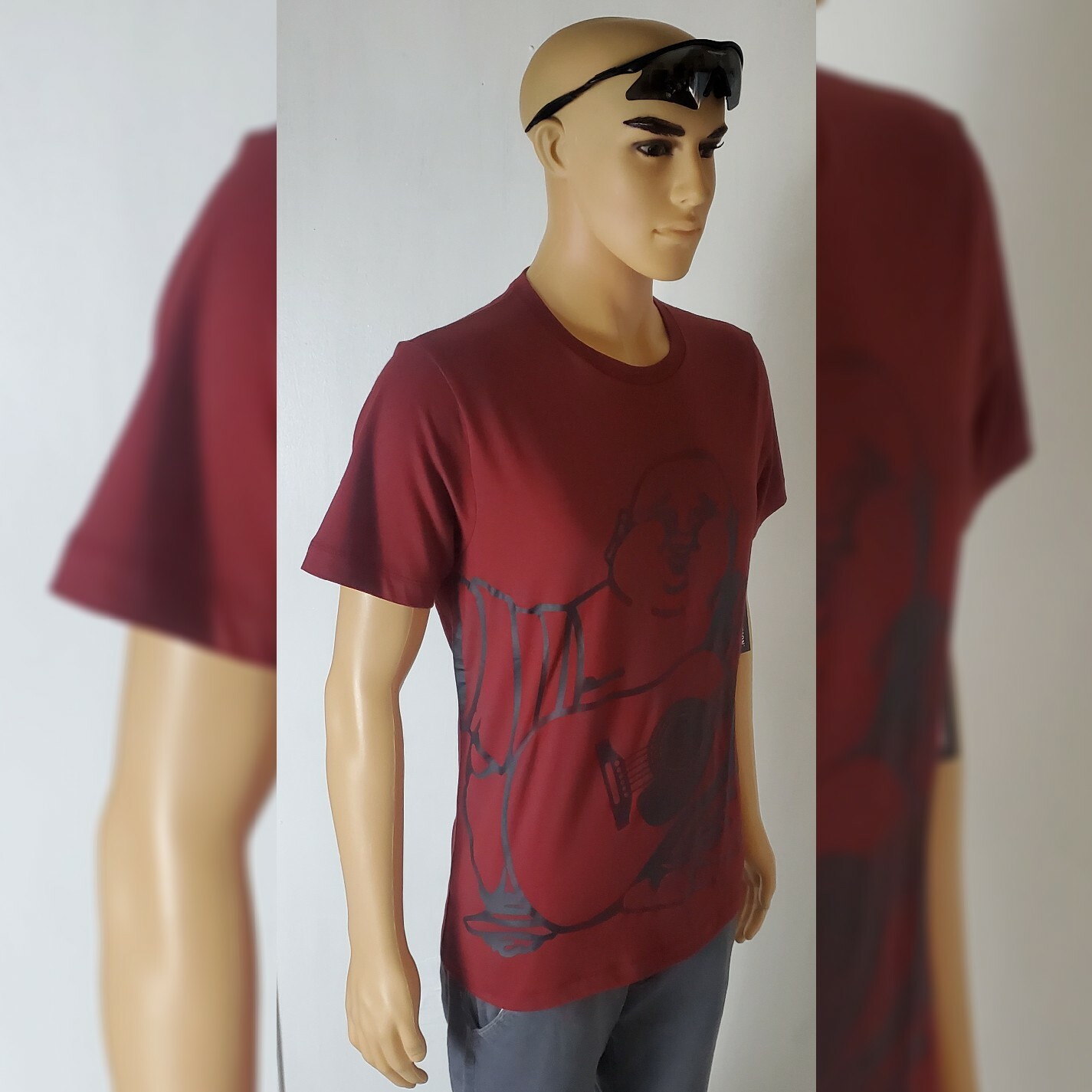 TRUE RELIGION OVERSIZE BHUDA TSHIRT MEN'S CREW NECK SHORT SLEEVE SIZE S SYRAH thumbnail 10