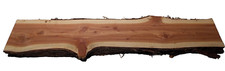 LIVE EDGE KILN DRIED THICK EASTERN RED CEDAR SLAB 36"L X 6-8"W X 2"T SHIPS FREE