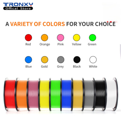 【BUY 1 Get 1 Free】Tronxy 3D Printer Filament PLA 1,75mm 1KG Line Up High Speed