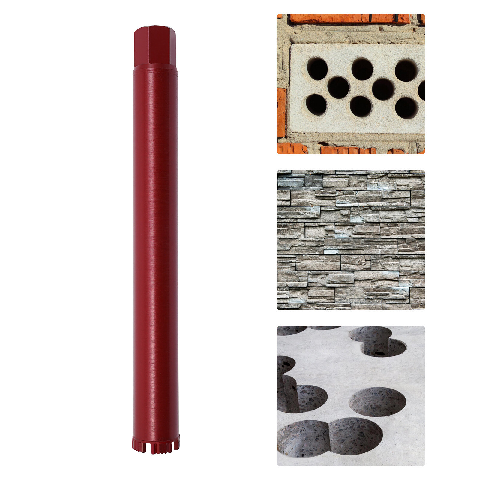 45# Steel Wet Diamond Core Drill Bit Hole Saw for Concrete Brick & Hard Material