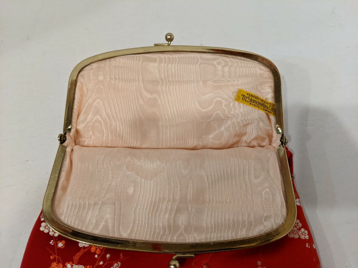 Vintage M. Yamamoto & Co. Clutch Satin/Silk Hand-Bag: Kyoto