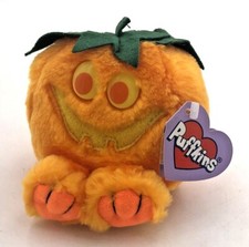 Puffkins Halloween PUMPKIN JACK Limited Edition Bean Bag Plush Stuffed Animal
