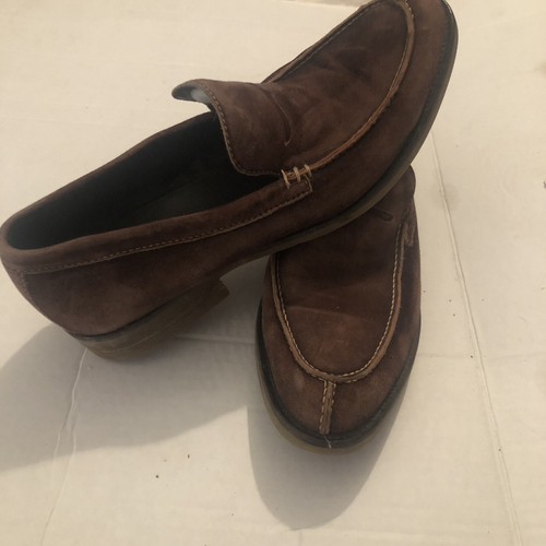 Donald J Pliner Mens Shoes Made In Italy 0712 120 ESLIP Brown Sz 9.5M - Picture 2 of 10