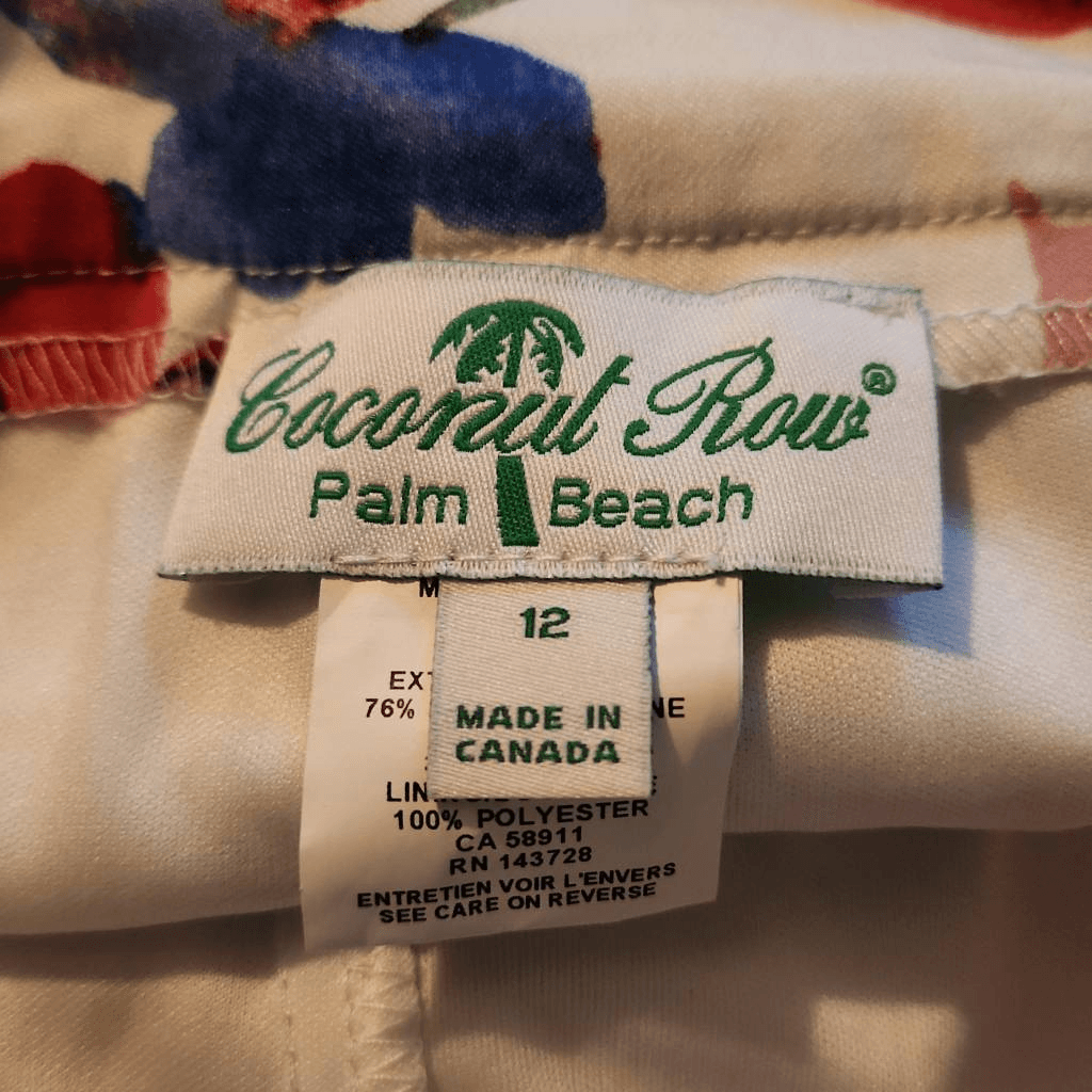 Gonna donna Coconut Fila taglia 12 multicolore stampa floreale elasticizzata pullon linea A