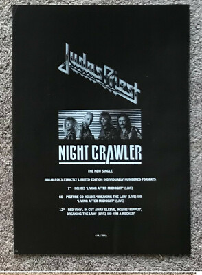JUDAS PRIEST - NIGHT CRAWLER 1993 Full page UK magazine ad