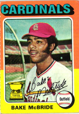 1975 Topps - #174 Bake McBride All Star Rookie - Cardinals