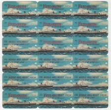 RMS QUEEN ELIZABETH Ocean Liner 1967 VARI-VUE Motion Lenticular Sheet of 18