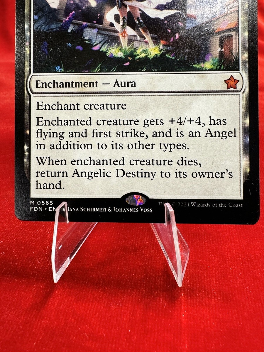 Angelic Destiny Magic The Gathering MTG FDN Foundations 0565 565