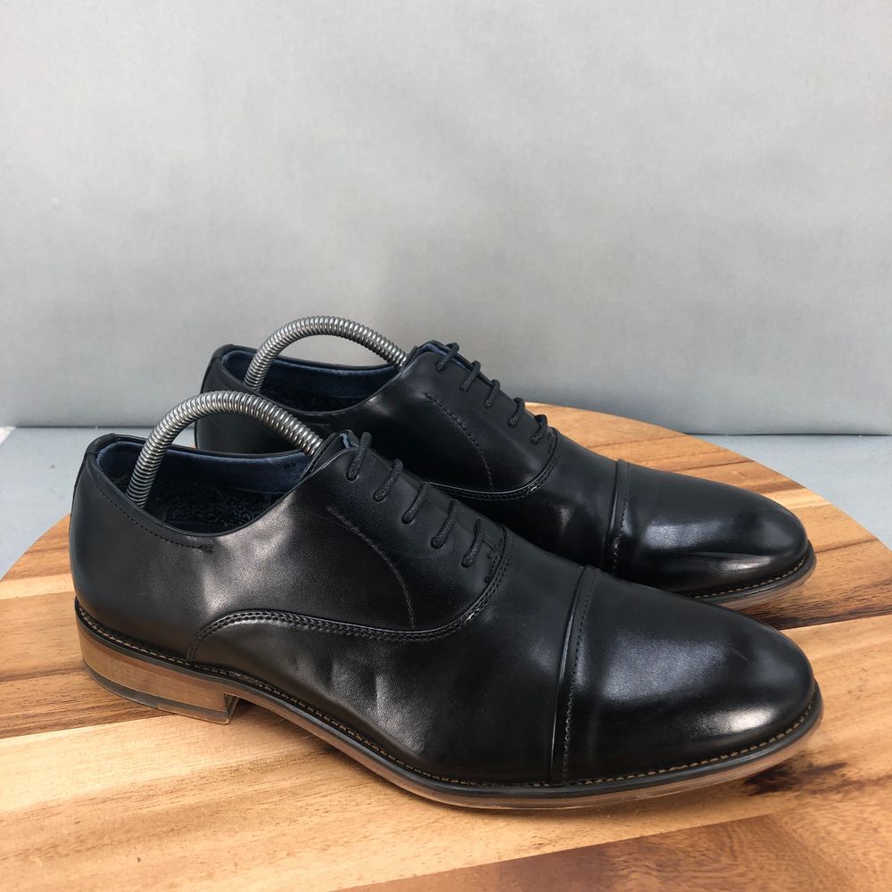 SAOLA Scarpe eleganti Oxford Bruno Marc Louis punta a cappuccio uomo 9 5 nere stringate