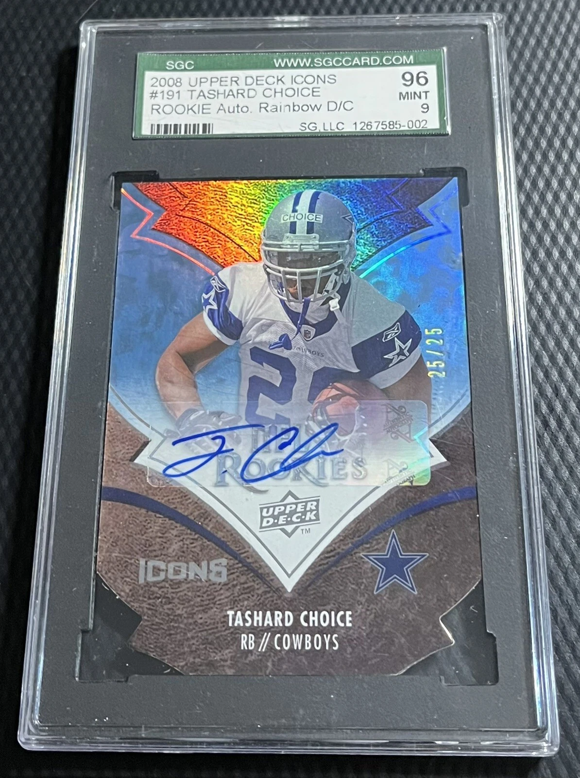 Tashard Choice Upper Deck Icons #191 Gold Die-Cut