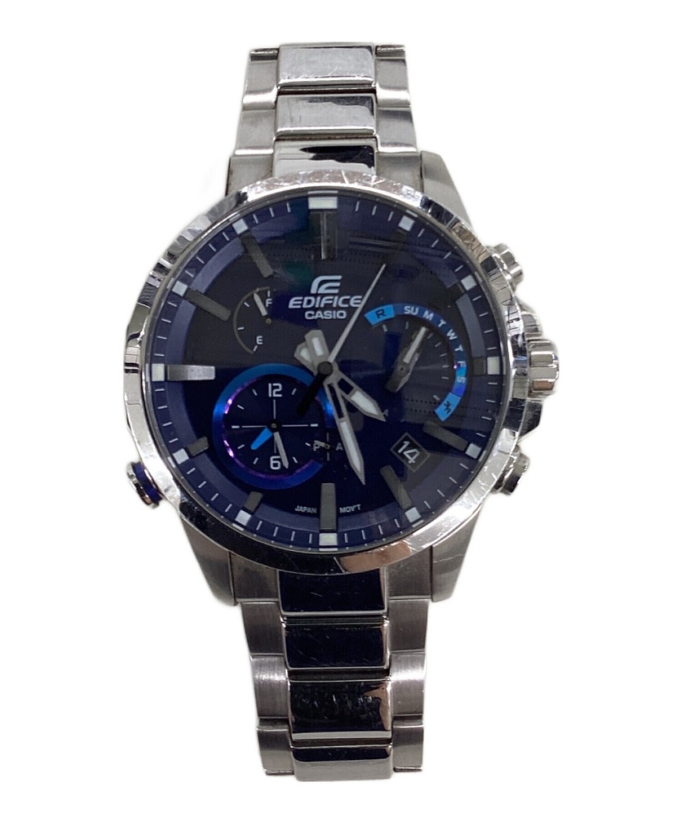 CASIO EDIFICE カシオ腕時計エディフィスEQB-700ブルー Casio EQB-700 Edifice Quartz Men's Watch Navy Dial Round