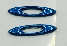 NEW OAKLEY KATO SUNGLASSES REPLACEMENT SIDE ICON LOGO- TEMPLE SET OF 2 IN BLUE