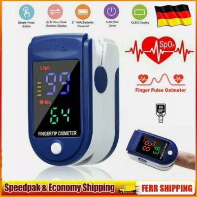 Oximeter Oxygen Saturation Monitor Digital Finger Pulse Oxymeter Heart Rate NEU