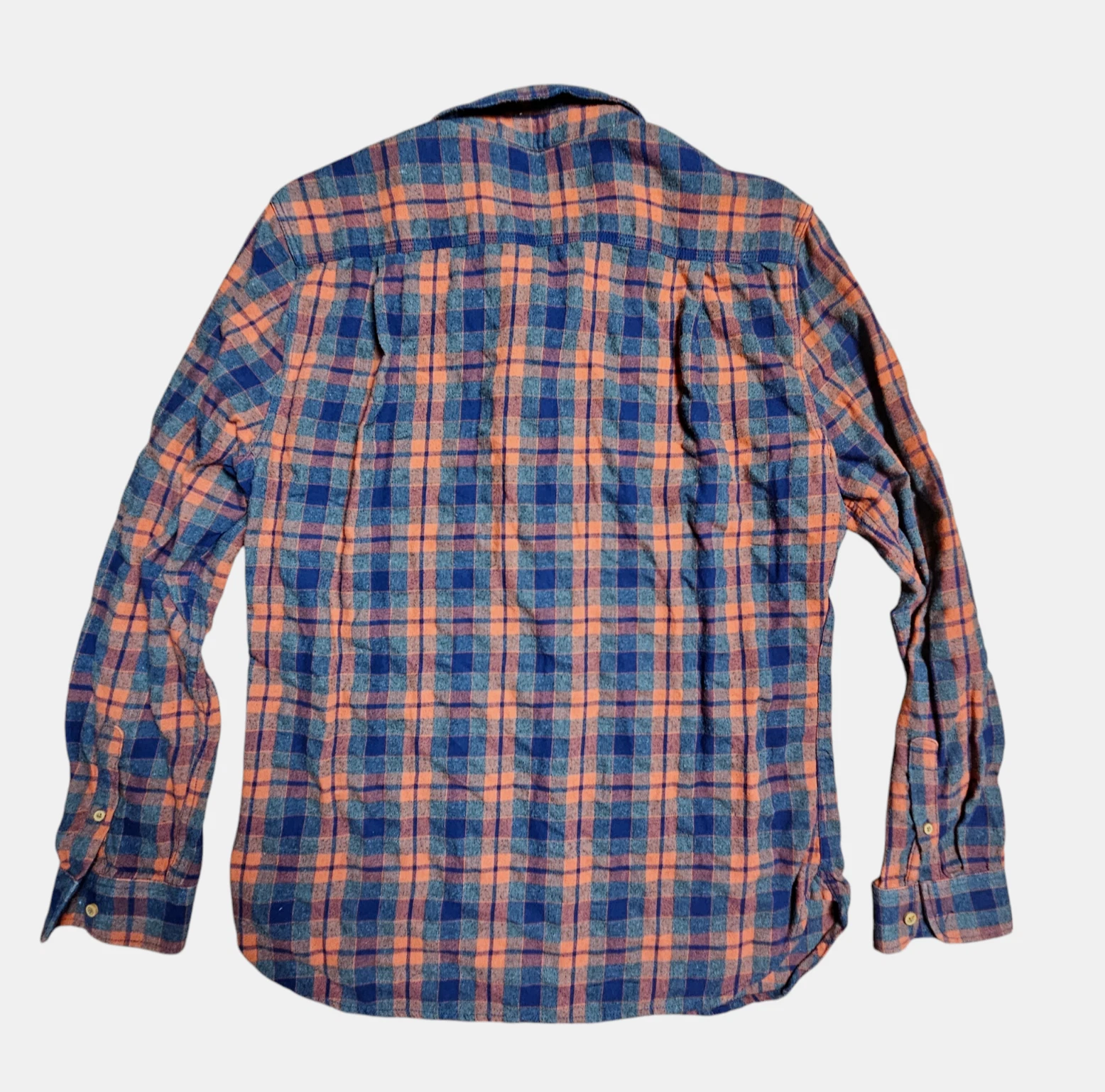 burton flannel plaid button up long sleeve shirt