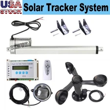Solar Tracking Tracker-12" DC Linear Actuator +LCD Controller +Anemometer System