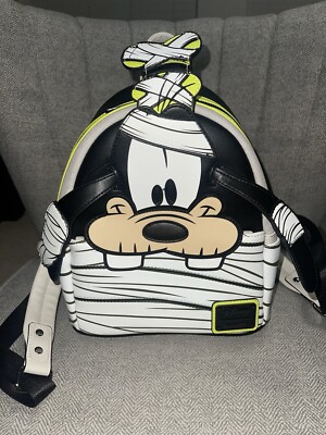 Disney Loungefly Goofy Mummy Glow in the Dark Backpack NWT 