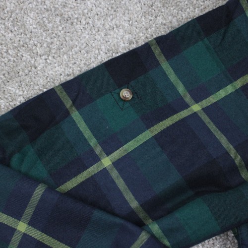 Fjallraven Fjallglim Flannel Shirt Men Large Green/Blue Plaid Long Sleeve Button - Picture 8 of 17