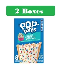 *New* Pop Tarts Toaster Pastries FROSTED CONFETTI CUPCAKE - 2 Boxes