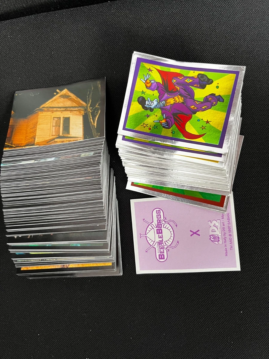 LOT 158 STICKERS VIGNETTES DS COLLECTION BEETLE BORGS SABAN 1997 NO PANINI