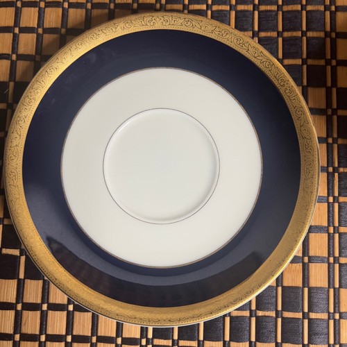 Ivory China Mikasa L2821 Imperial Blue Japan Cup & Saucer - Picture 9 of 10